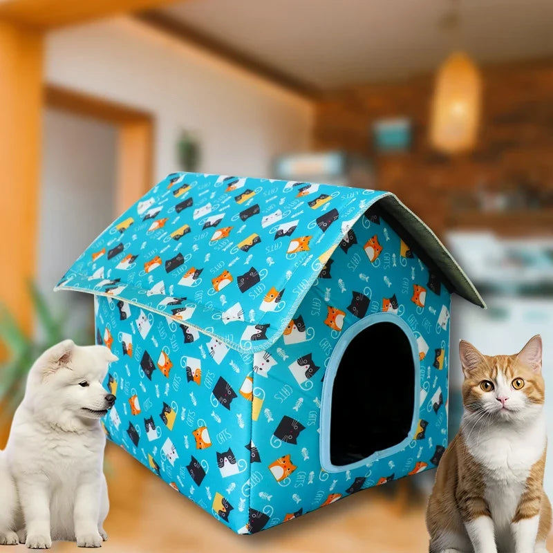 Banana-Shaped Cozy Cat Bed House