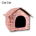 Banana-Shaped Cozy Cat Bed House