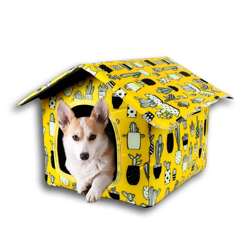Banana-Shaped Cozy Cat Bed House