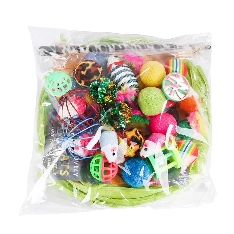 Kitten Starter Kit — 21-Piece Set with Collapsible Tunnel