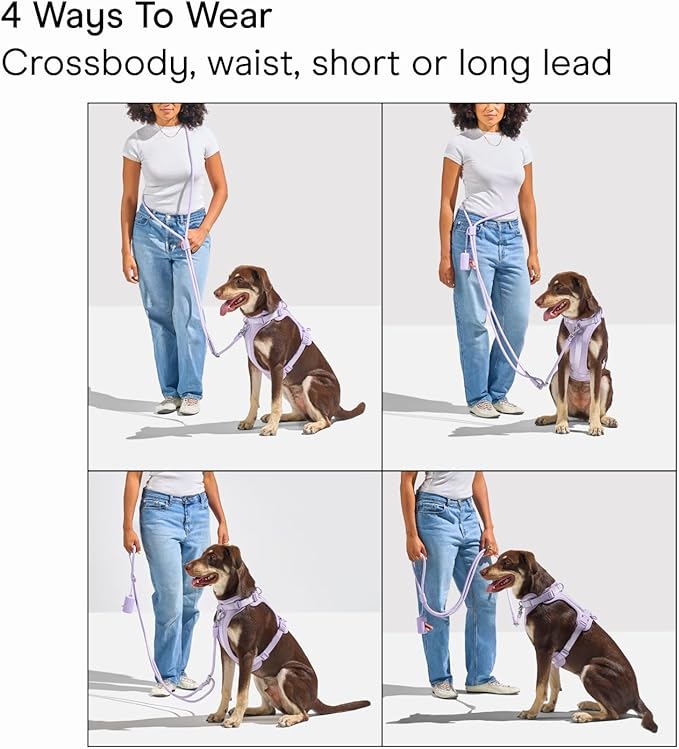 Step-In Harness + Hands-Free Rope Leash Walk Kit