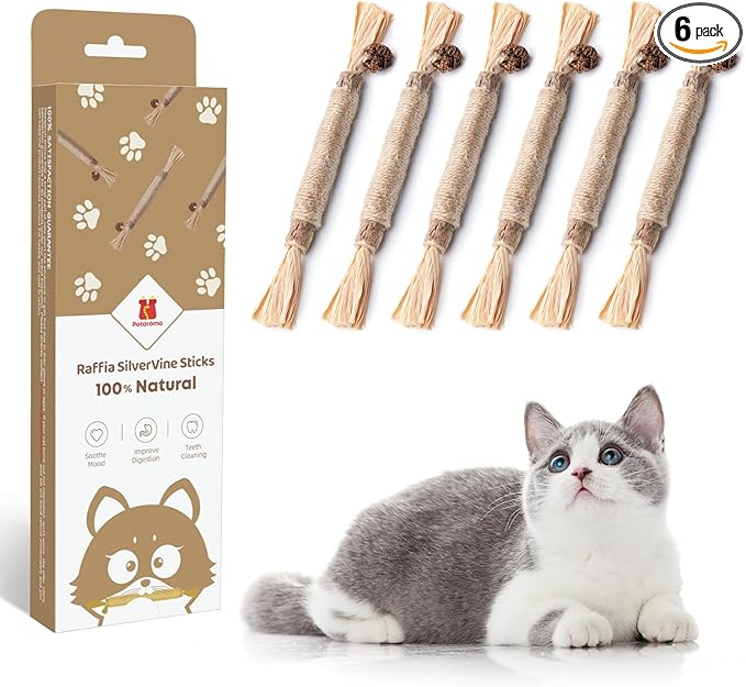 Natural Silvervine & Matatabi Cat Sticks — 6 Pack