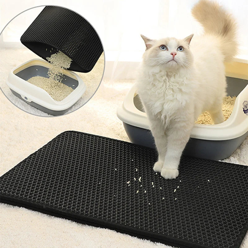 Honeycomb Double-Layer Cat Litter Mat