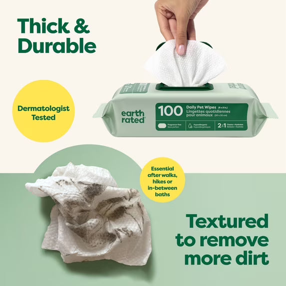 Hypoallergenic Pet Grooming Wipes — 6 Pack
