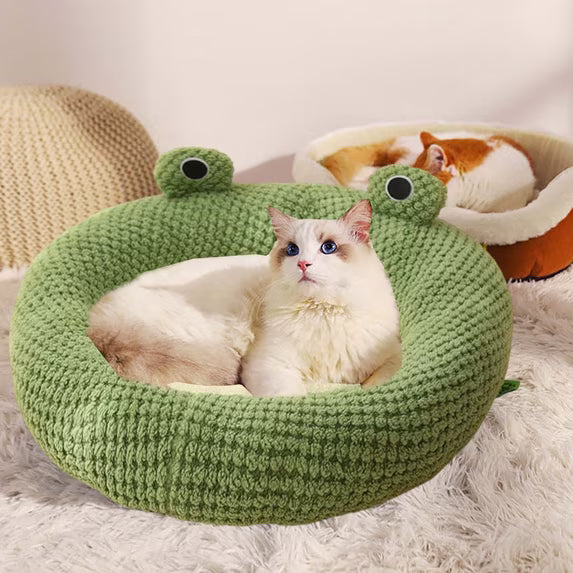 Cosy Igloo Fleece Cave Bed — For Cats & Dogs